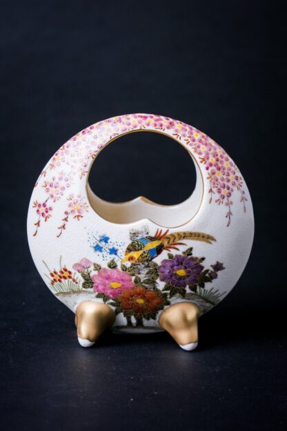 Satsuma Ware Rounded Sakura Vase